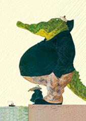 Postkarten Motiv „Krokodil“