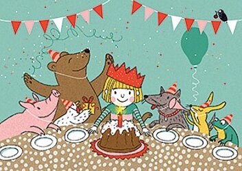 Postkarten Motiv „Kindergeburtstag"