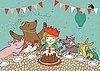 Postkarten Motiv „Kindergeburtstag"