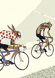 Postkarten Motiv „Tour de France“