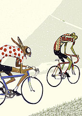 Postkarten Motiv „Tour de France“
